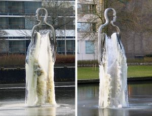 Public Art sculpture-University Groningen Netherlands-BlokLugthart